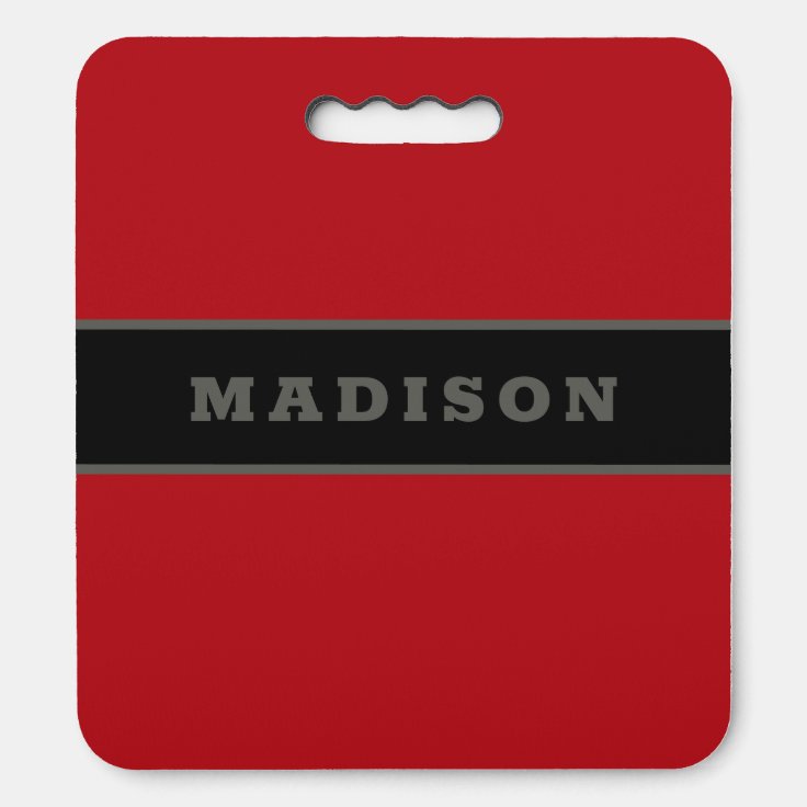 Custom name seat cushion Zazzle