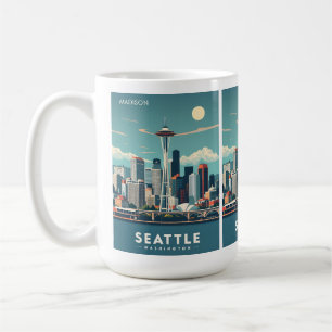 Custom Name Seattle Washington Coffee Mug