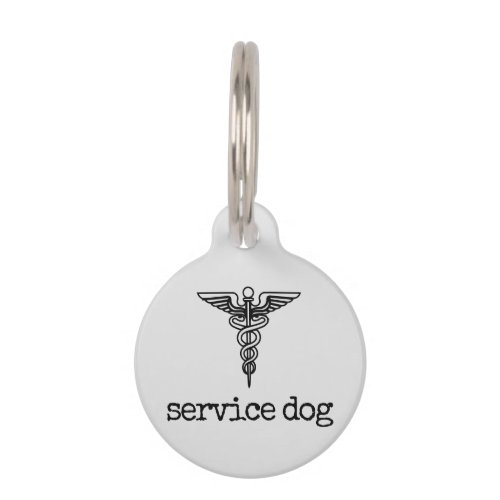 Custom Name Service Dog Pet ID Tag