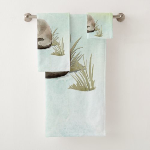 Custom Name Siamese Cat Pet Bath Towel Set