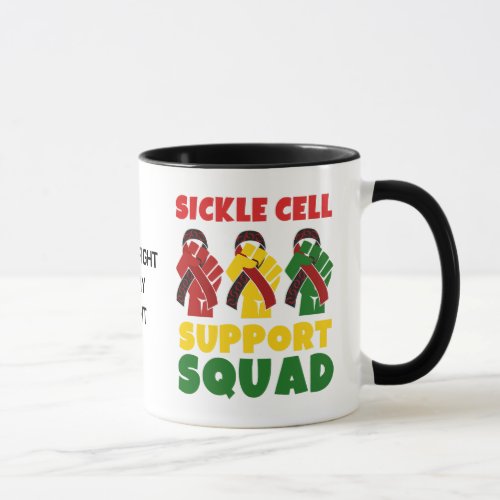 Custom Name SICKLE CELL SUPPORT SQUAD Mug