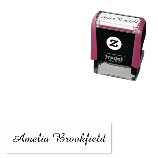 Custom Name Signature Business Owner  Self-inking Stamp (In Situ)