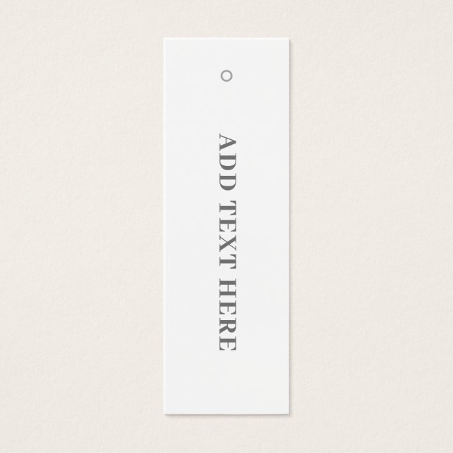 Custom Name Simple Chic Clothes Hang Tag (Front)