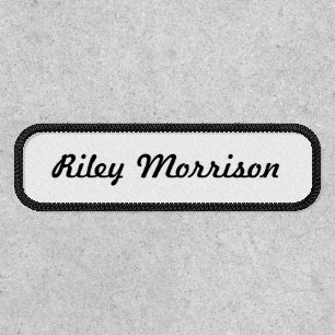 Custom Name Simple Cursive Text Your Words Patch