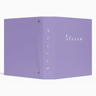 Custom Name Simple One color  3 Ring Binder
