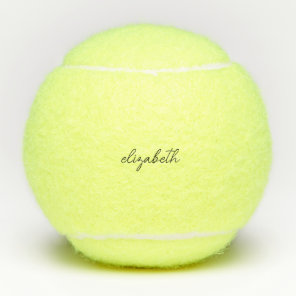 Custom Name Simple  Tennis Balls