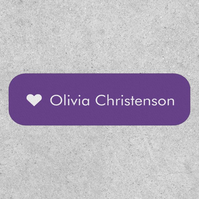 Custom Name Simple Text Kids Name  Patch (Front)