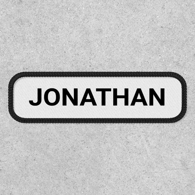 Custom Name Simple Text Your Words Patch (Front)