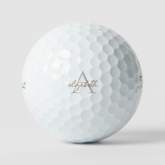 Custom Name Simple Titleist Pro V1 Golf Balls (Front)