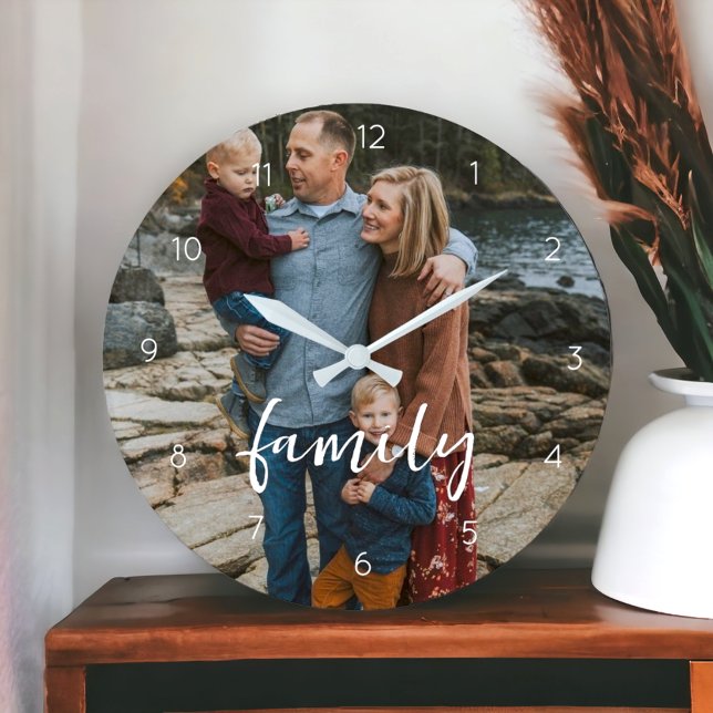 Custom name single photo Wall Clock (Creator Uploaded)