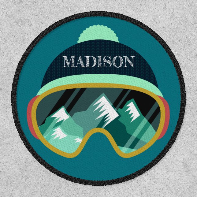 Custom name Ski Mask Patch (Front)