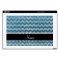 Custom name sky blue silver glitter chevrons