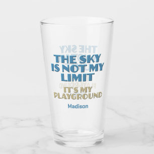 Custom Name Sky Quote Glass