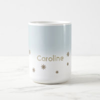 Custom Name Snowflake Design Christmas Gift Mugs