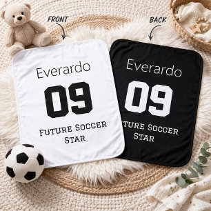 Custom Name Soccer Baby Future Star Blanket