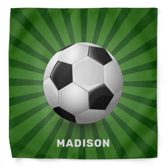 Custom name Soccer Ball Bandana (Front)
