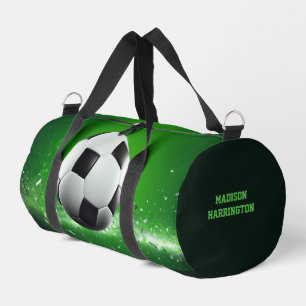 Custom Name Soccer Ball Duffle Bag