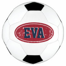 Custom name soccer ball gift with colored logo Custom name soccer ball gift with colored logo