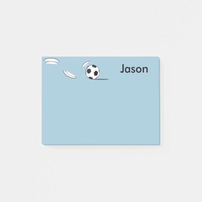 Custom Name Soccer Ball Post-it-Notes Post-it Notes (Front)