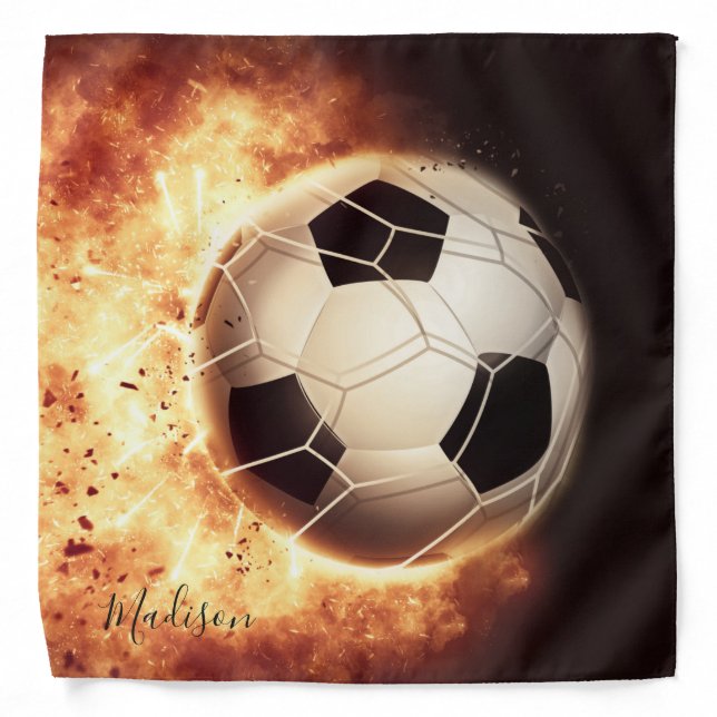 Custom name Soccer Goal Bandana (Front)