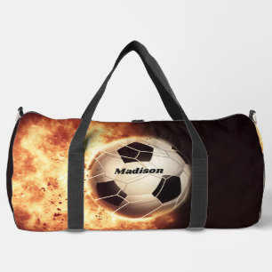 Custom name Soccer Goal Duffle Bag