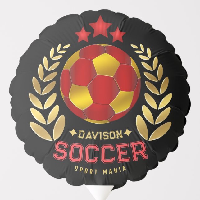 Custom Name Soccer Logo Balloon (Front)