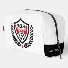 Custom name Soccer Logo Dopp Kit