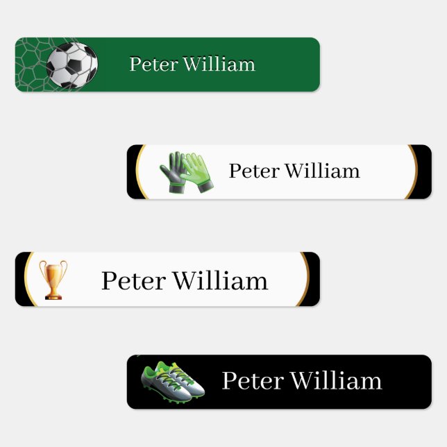 Custom Name Soccer Lover High School Labels (Group)