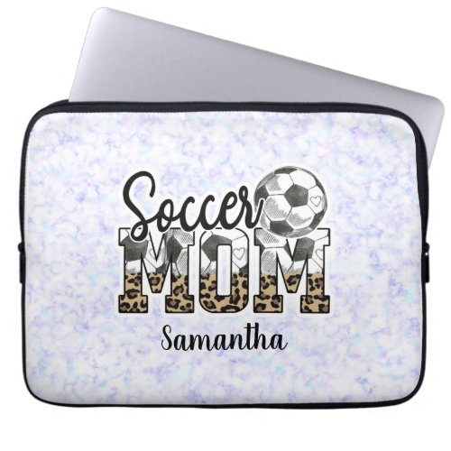 Custom Name Soccer Mom  Mothers Day Laptop Sleeve