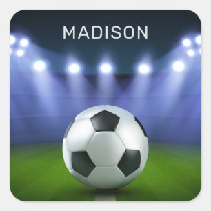 Custom name Soccer Stadium stickers