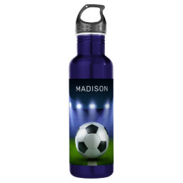 Custom name Soccer Stadium water bottles