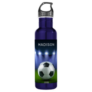 Custom name Soccer Stadium water bottles