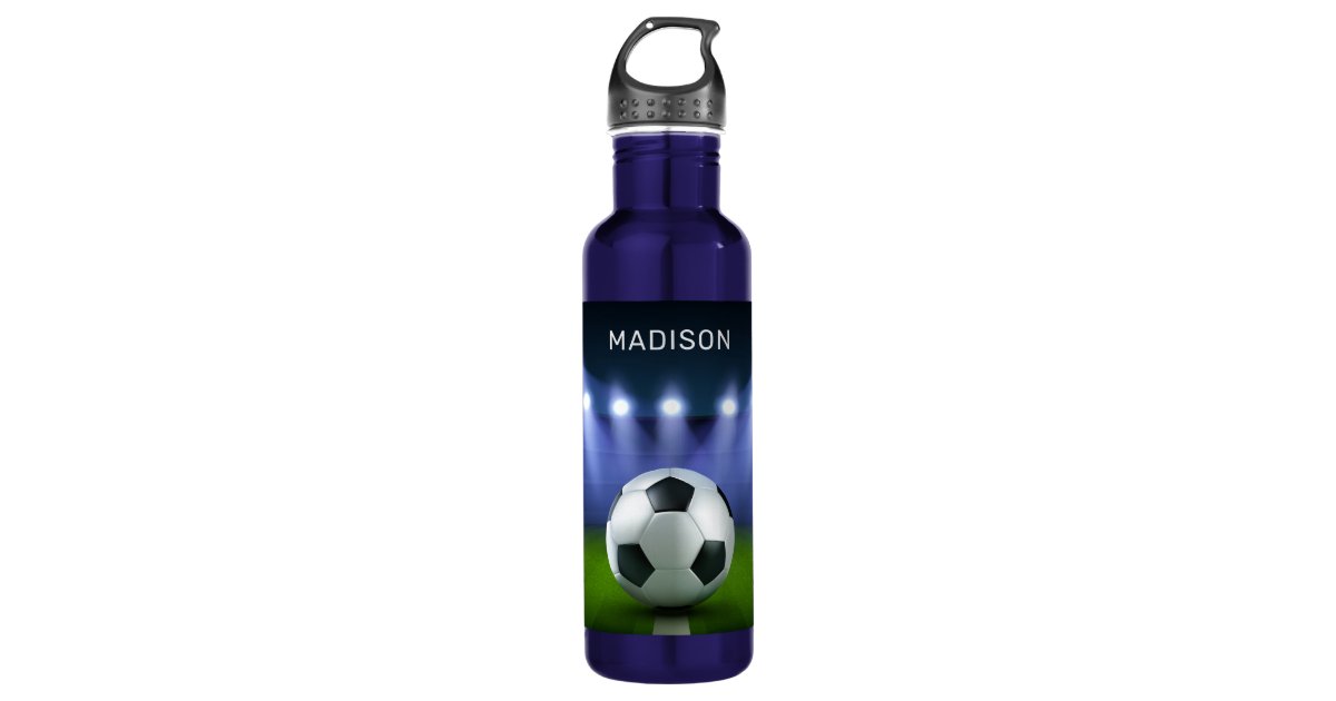 Custom name Soccer Stadium water bottles