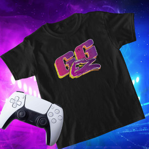 Custom Name Social on Back Streamer Gamer T-Shirt