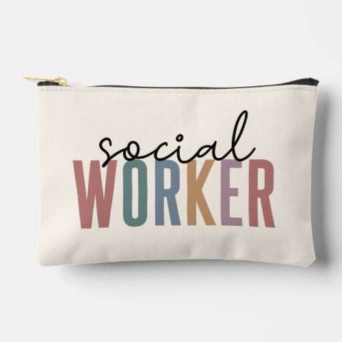 Custom Name Social Worker graduation Gifts Accessory Pouch