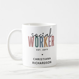 Custom Name Social Worker graduation Gifts Coffee Mug