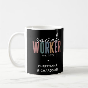 Custom Name Social Worker graduation Gifts Coffee Mug