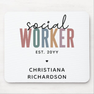 Custom Name Social Worker graduation Gifts Mouse Pad