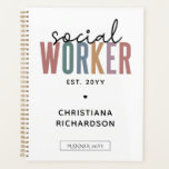 Custom Name Social Worker graduation Gifts Planner<br><div class="desc">Custom Name Social Worker Gifts !</div>