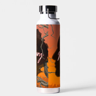 Custom Name Soulful Memories Graphic Stainless St Water Bottle