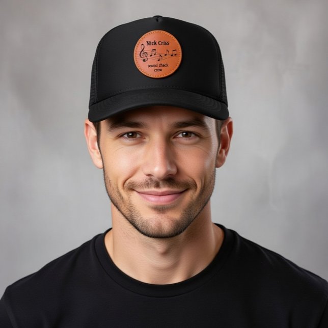 Custom Name Sound Check Crew Music Trucker Hat (Creator Uploaded)