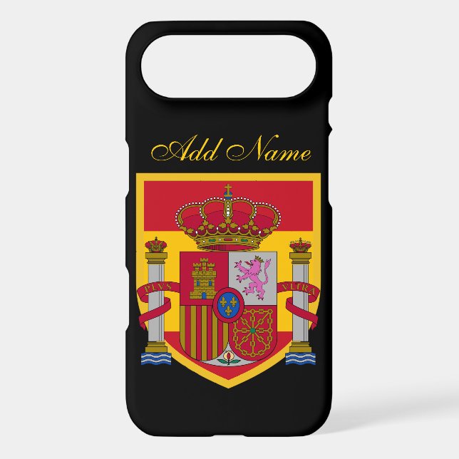 Custom Name Spain Flag, Personalized Spanish  Case-Mate iPhone Case (Back)