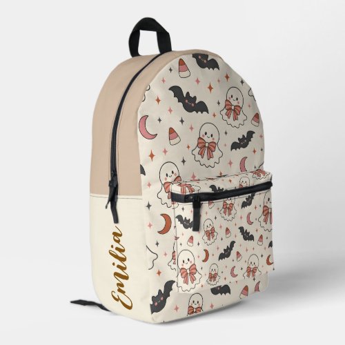 Custom Name Spooky School Bag