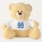 Custom name sports jersey number teddy bear gift