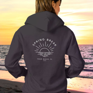 Custom Name Spring Break Summer Girlfriend Trip Hoodie