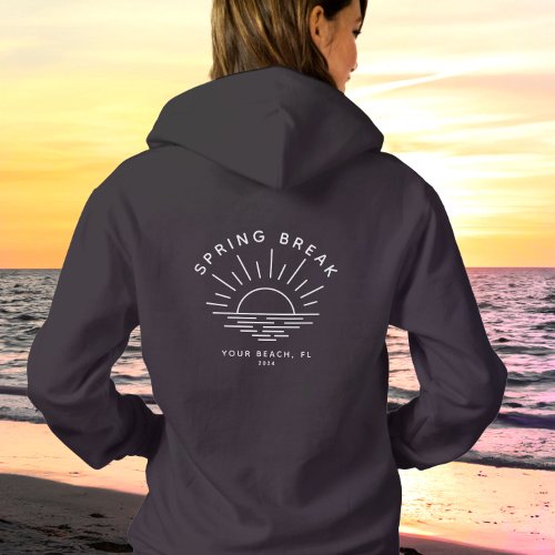 Custom Name Spring Break Summer Girlfriend Trip  Hoodie