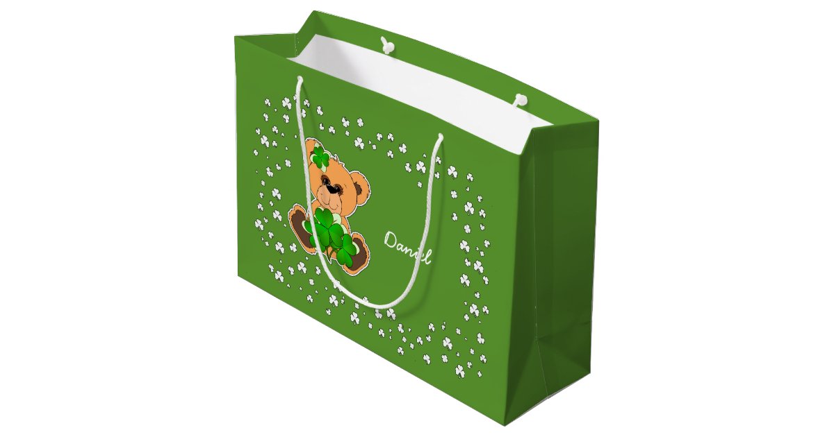 Custom Name St.Patrick's Day Custom Gift Bags | Zazzle.com