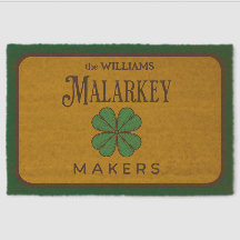 Custom Name St Patrick's Day Malarkey Welcome