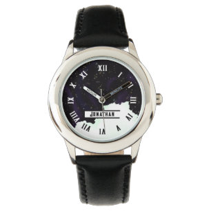 CUSTOM Name Starry Outer Space and Cloud  Watch