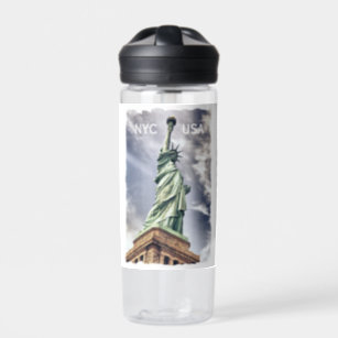 Custom name Statue of Liberty Water Bottle